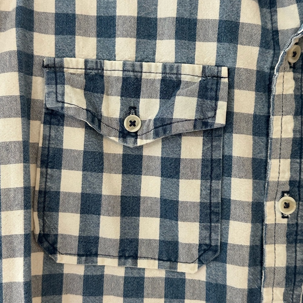 Joe’s Jeans Long Sleeve Shirt, Size Med Blue & White Man’s. - Picture 4 of 9